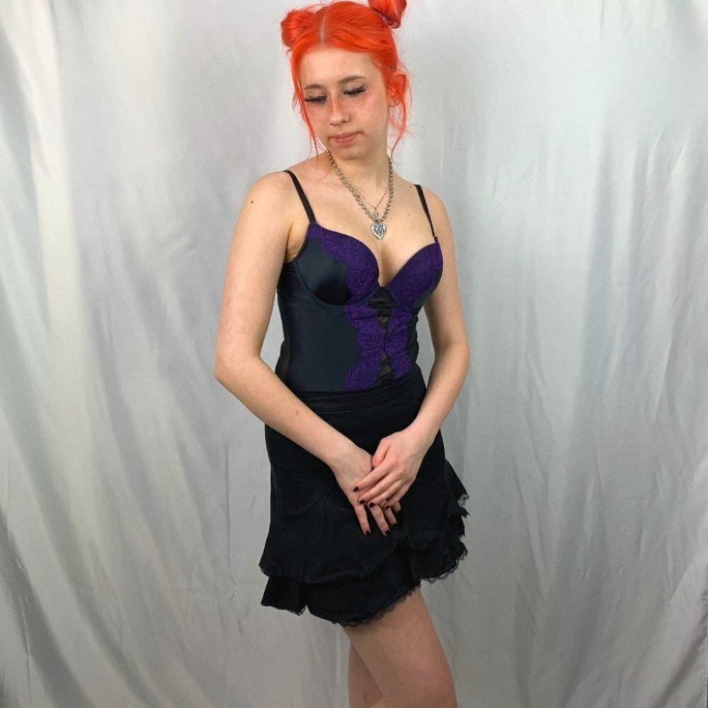 π
ΊLa Senza Bustier Baby doll with Garter Clips Small - Picture 3 of 10